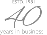 40 Years in Business - Estd. 1981