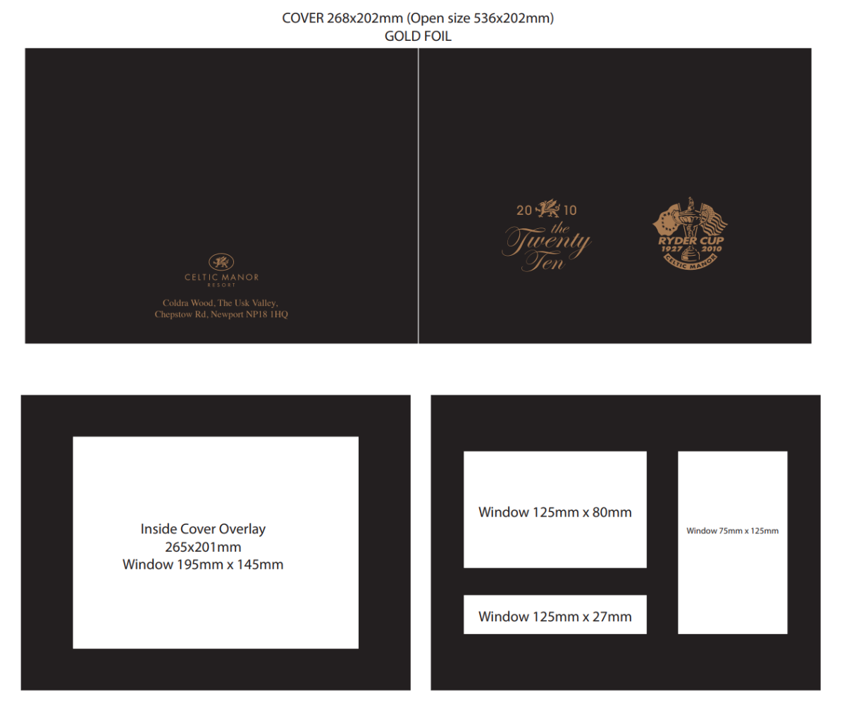 Ryder Cup Bespoke Photo Folder